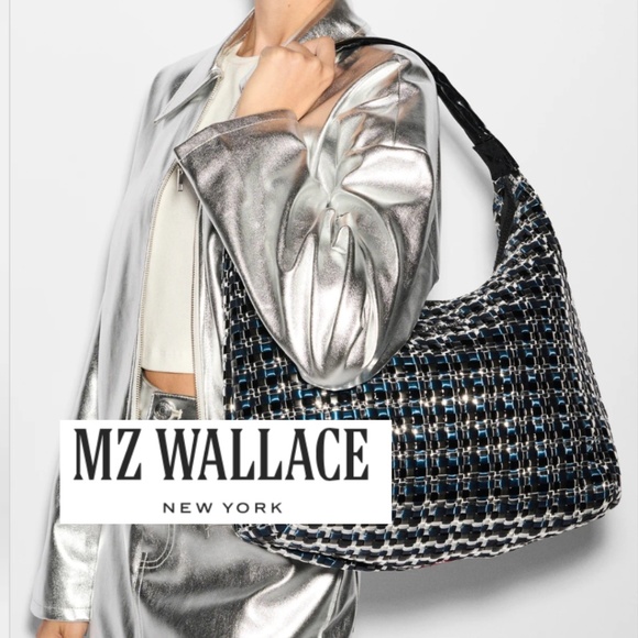 MZ Wallace Handbags - New MZ Wallace Midnight large woven shoulder bag, L1046